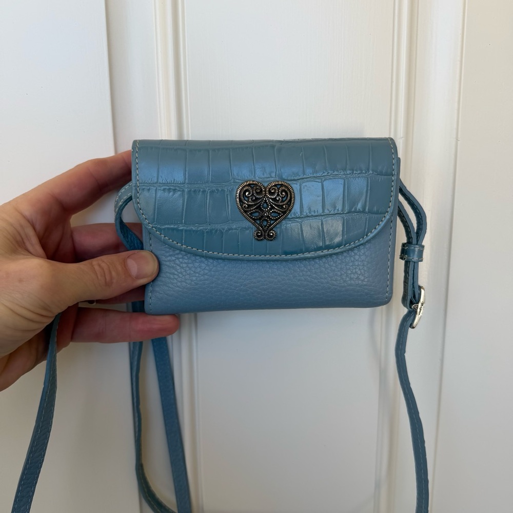 Brighton Purse Wallet Light Blue Heart